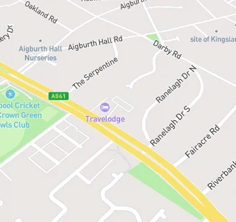 map for Toby Carvery Aigburth