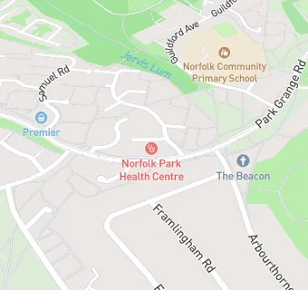 map for Norfolk Park Health Centre