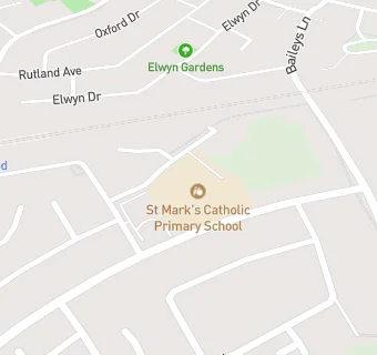 map for St Mark's Catholic Primary School