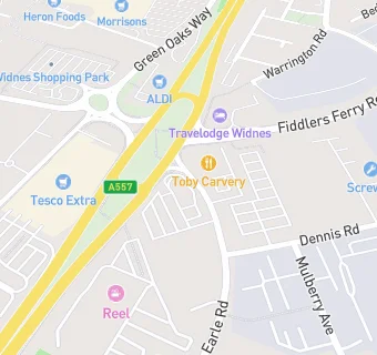 map for Toby Carvery