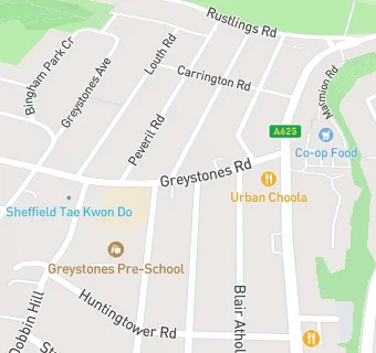 map for Greystones Medical Centre