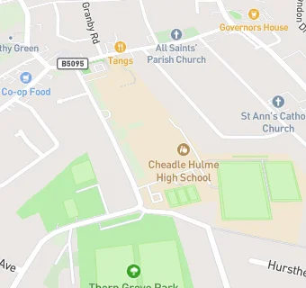 map for Cheadle Hulme High School