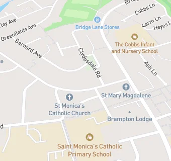 map for St Mary Magdelene Church Hall