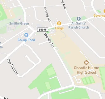 map for Dolce Ltd @ Cheadle Hulme High School