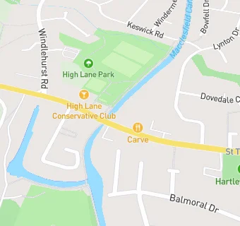 map for High Lane Conservative Club