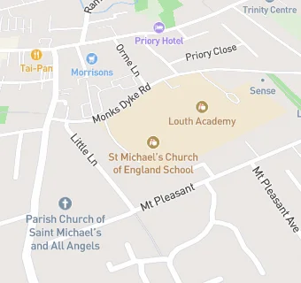 map for St Michaels Ce Primary School