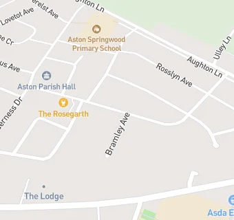 map for Aston Parish Hall