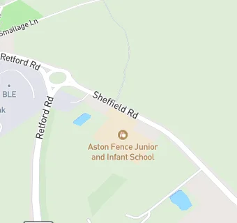 map for Aston Fence Junior and Infant School