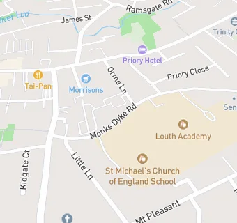 map for Louth Academy