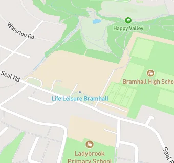 map for Bramhall High School