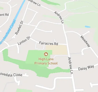 map for High Lane Primary School