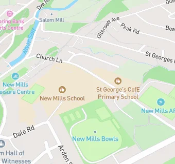 map for New Mills School