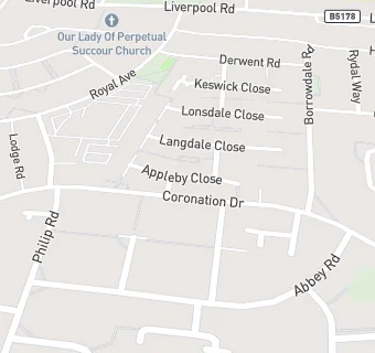 map for Widnes Hall and Lodge