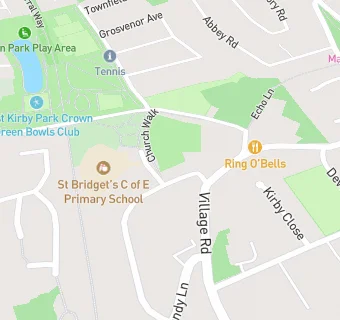 map for St Bridgets CE Controlled Primary School