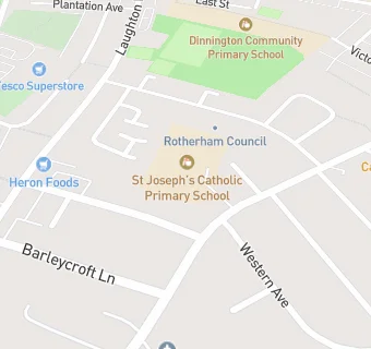 map for St Joseph's Catholic Primary School