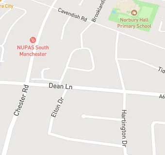 map for Dean Lane Medical Centre