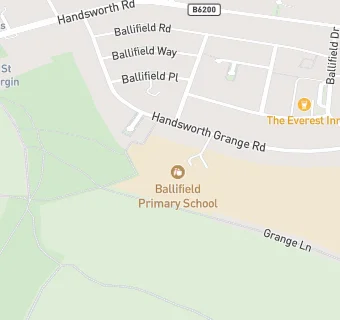 map for Ballifield Primary School