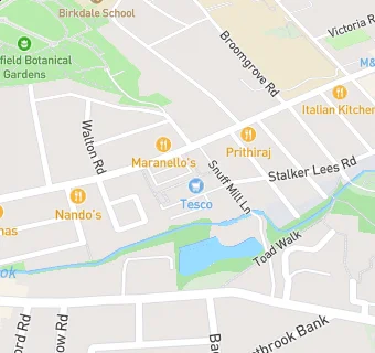 map for DUNKIN' Ecclesall Road