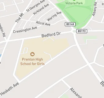 map for Bedford Drive Primary School