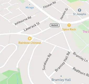 map for Rainbow Chinese Takeaway