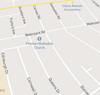 map for Prenton Methodist Church