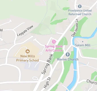 map for Spring Bank Arts Centre