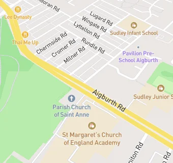 map for Hutchison Catering Ltd at Sudley Junior School