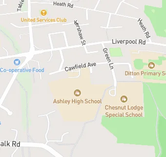 map for Ashley High School