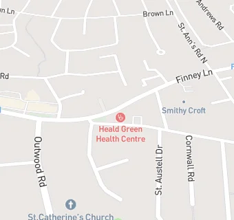 map for Finney Lane Surgery