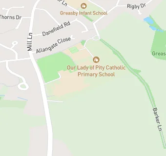 map for Greasby Junior School