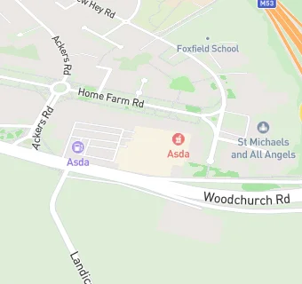 map for Asda Pharmacy