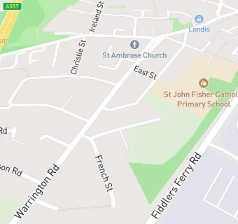 map for Aspiring Foundations Federated Nursery Schools - Warrington Road Nursery School