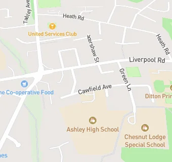 map for Ashley School