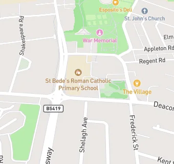 map for St Bede's Catholic Infant School