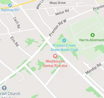 map for Westbourne Dental Practice