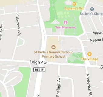 map for St Bede's Catholic Junior School