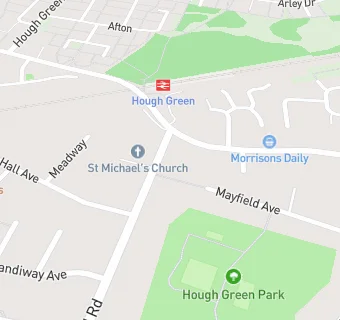 map for Hough Green Social Club