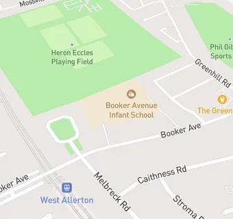 map for Booker Avenue Infant School