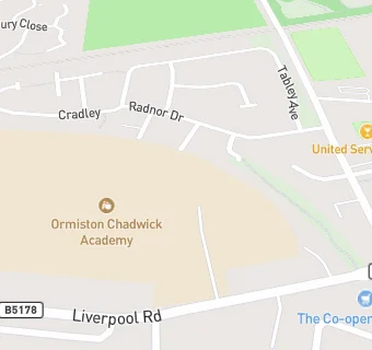 map for Ormiston Chadwick Academy