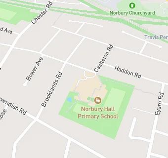 map for Norbury Hall Primary School