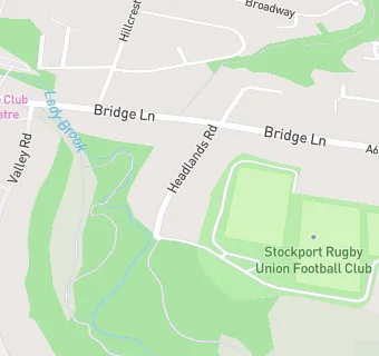 map for Stockport Rugby Union Football Club