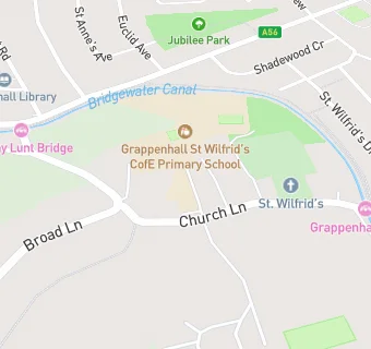 map for Grappenhall St Wilfrid's CofE Primary School