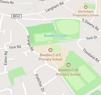 map for Bowdon Nursery School