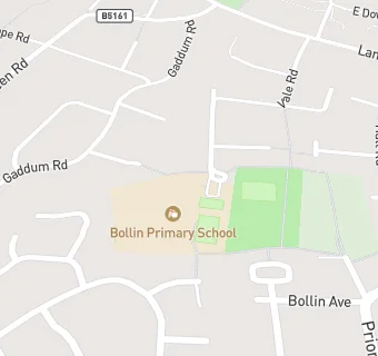 map for Bollin Primary School