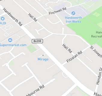 map for Handsworth Methodist Church