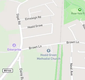 map for Heald Green Methodist Church