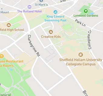 map for Broomgrove Trust Nursing & Convalescence Home