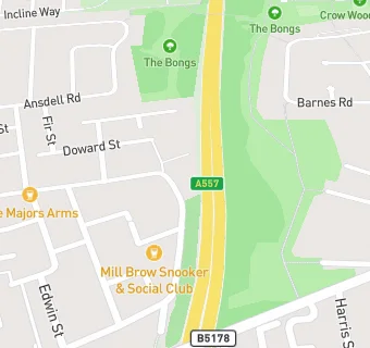 map for Mill Brow Care Home HBC