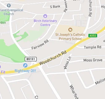 map for St Joseph R C Primary School