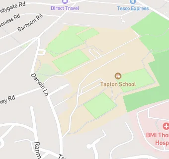 map for Tapton School